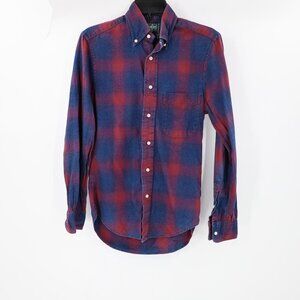 Vintage Gitman Bros Shirt Mens xs flannel striped Long Sleeve Button up plaid